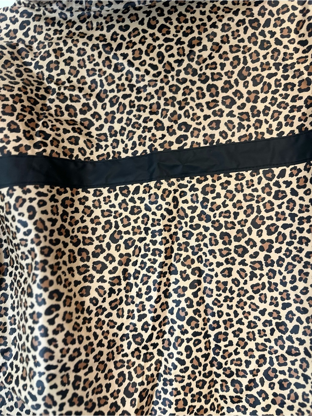 Charles River Apparel Leopard-Print Hooded Utility Jacket in Tan and Black - Picture 6 of 8